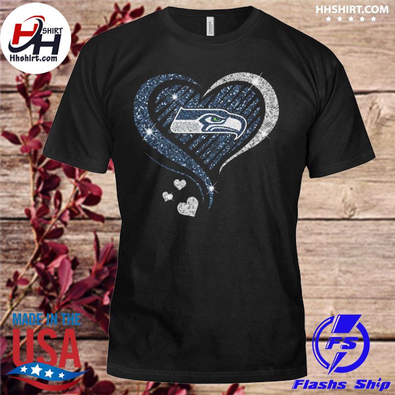 Seattle Seahawks Heart diamond 2023 shirt, hoodie, longsleeve tee, sweater