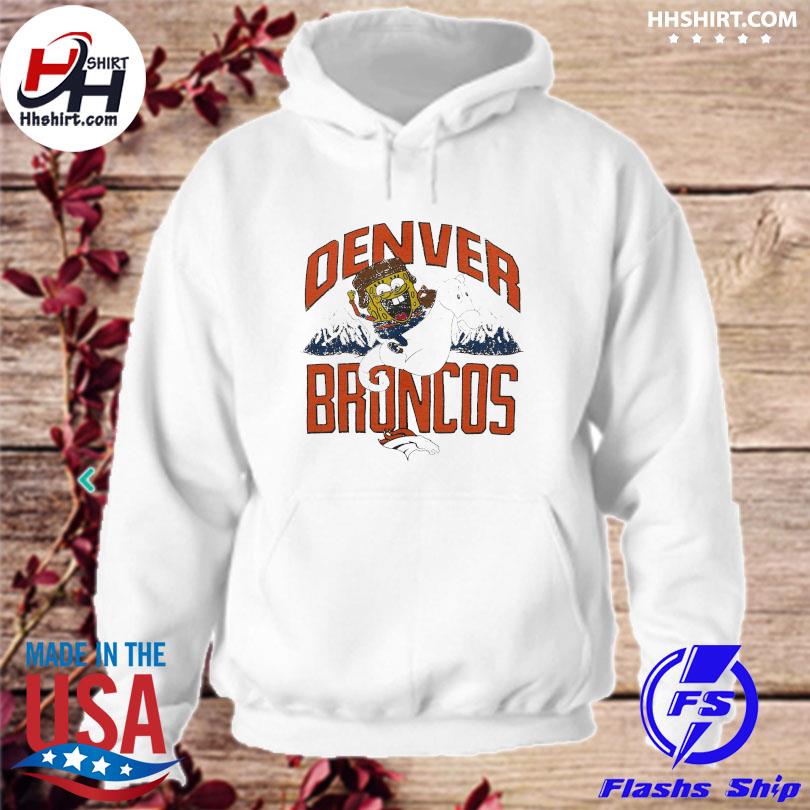 Spongebob x denver broncos shirt, hoodie, sweater, long sleeve and tank top