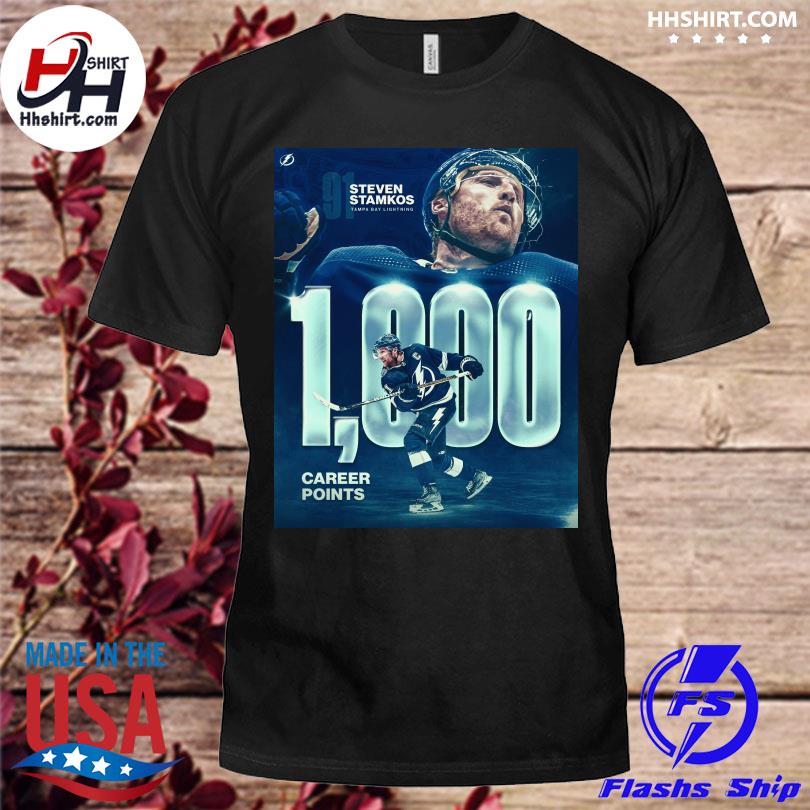 Steven Stamkos Tampa Bay Lightning 1000 career points shirt