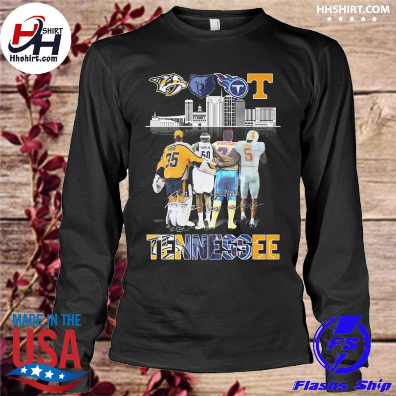 Tennessee Nashville Predators Memphis Grizzlies Tennessee Titans Tennessee  Volunteers Signature city Shirt, hoodie, longsleeve, sweatshirt, v-neck tee