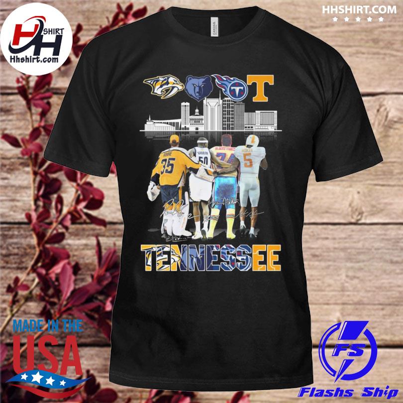 Tennessee Nashville Predators Memphis Grizzlies Tennessee Titans Tennessee  Volunteers Signature Shirt, hoodie, sweater and long sleeve