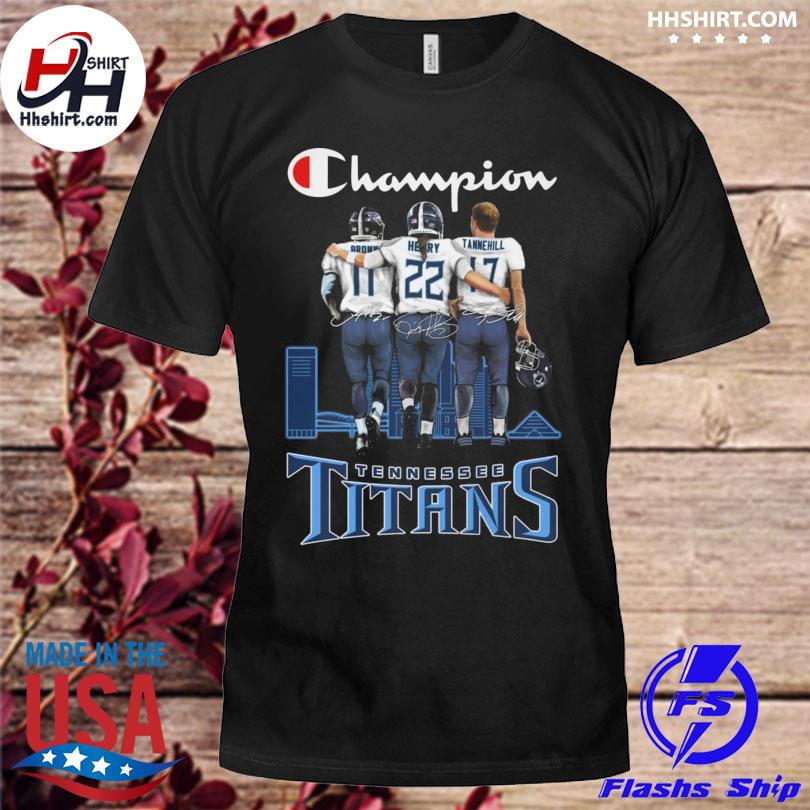 Tennessee Titans A.J. Brown Derrick Henry Ryan Tannehill champion shirt,  hoodie, longsleeve tee, sweater