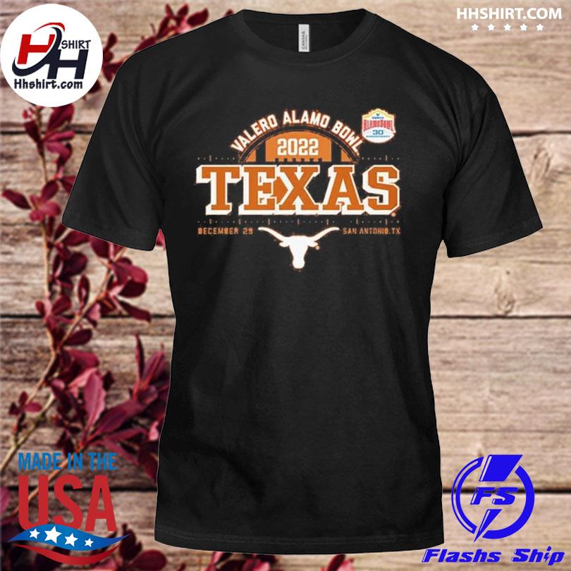 Texas longhorns football 2022 valero alamo bowl shirt