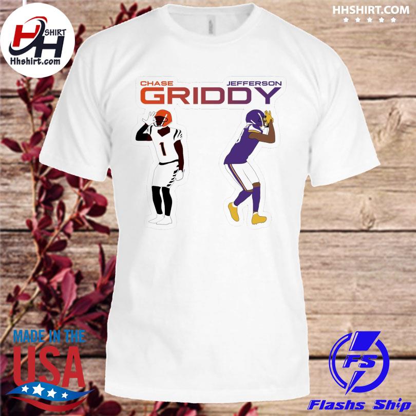 The griddy duo jammer chase and justin Jefferson shirt, hoodie, longsleeve  tee, sweater