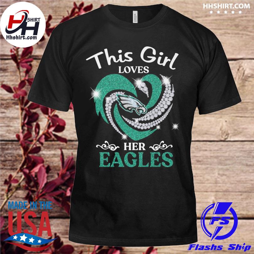 Peace Love Philadelphia Eagles T-Shirt For Women