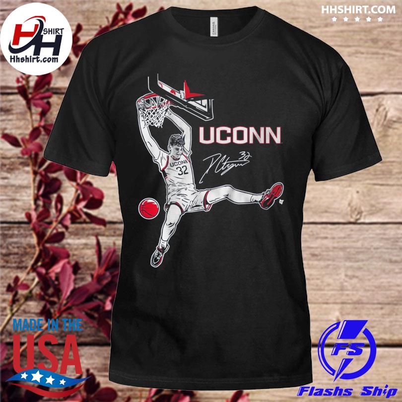 Uconn basketball donovan clingan signature slam shirt