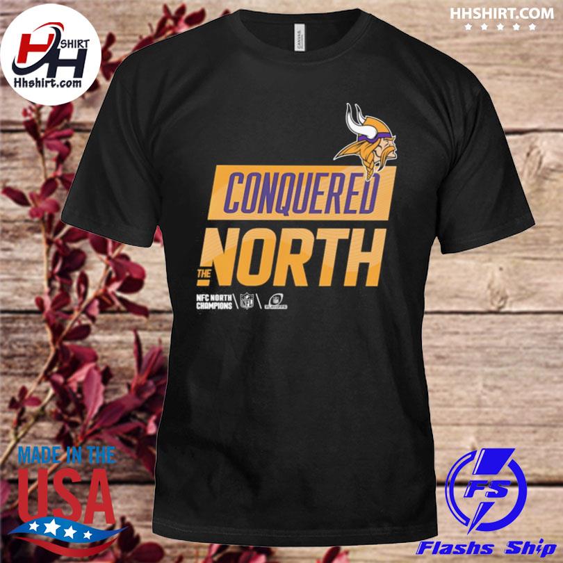 Official Vikings conquered north the NFC north champions T-shirt