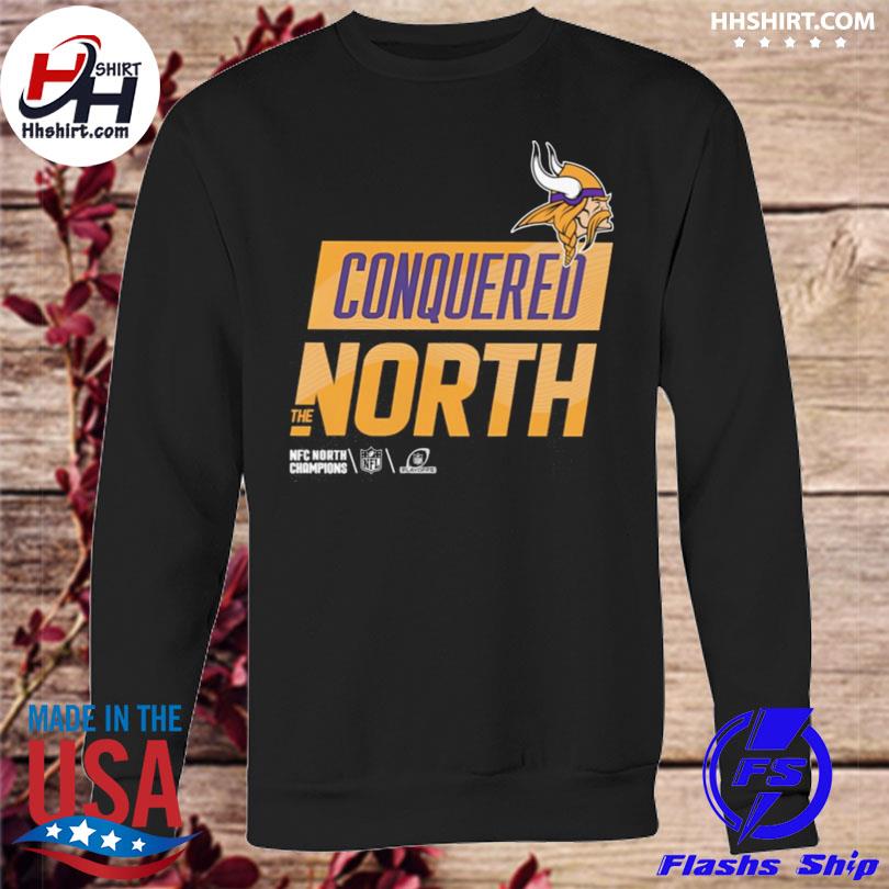 Official Vikings conquered north the NFC north champions T-shirt