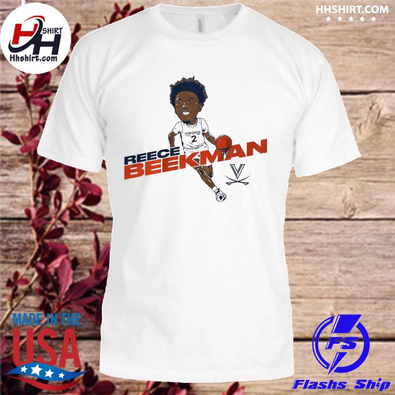 Virginia basketball reece beekman caricature shirt