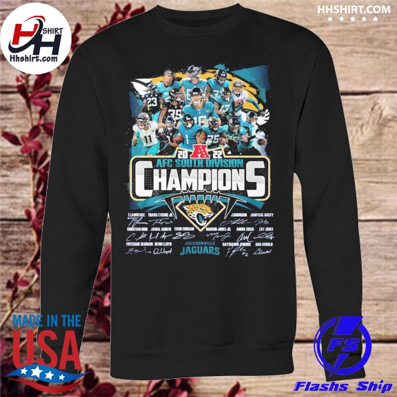 AFC South Division Champions Jacksonville Jaguars signatures shirt, hoodie,  sweater, long sleeve and tank top