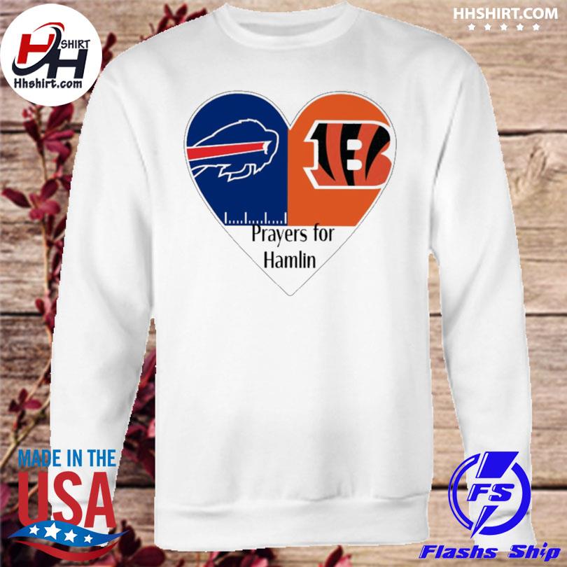 Buffalo Bills And Cincinnati Bengals Prayers For Hamlin Unisex T