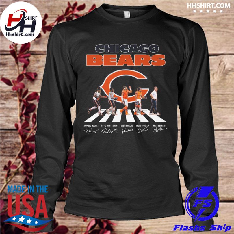 Chicago bears abbey road darnell mooney david montgomery signatures 2023  shirt, hoodie, longsleeve tee, sweater