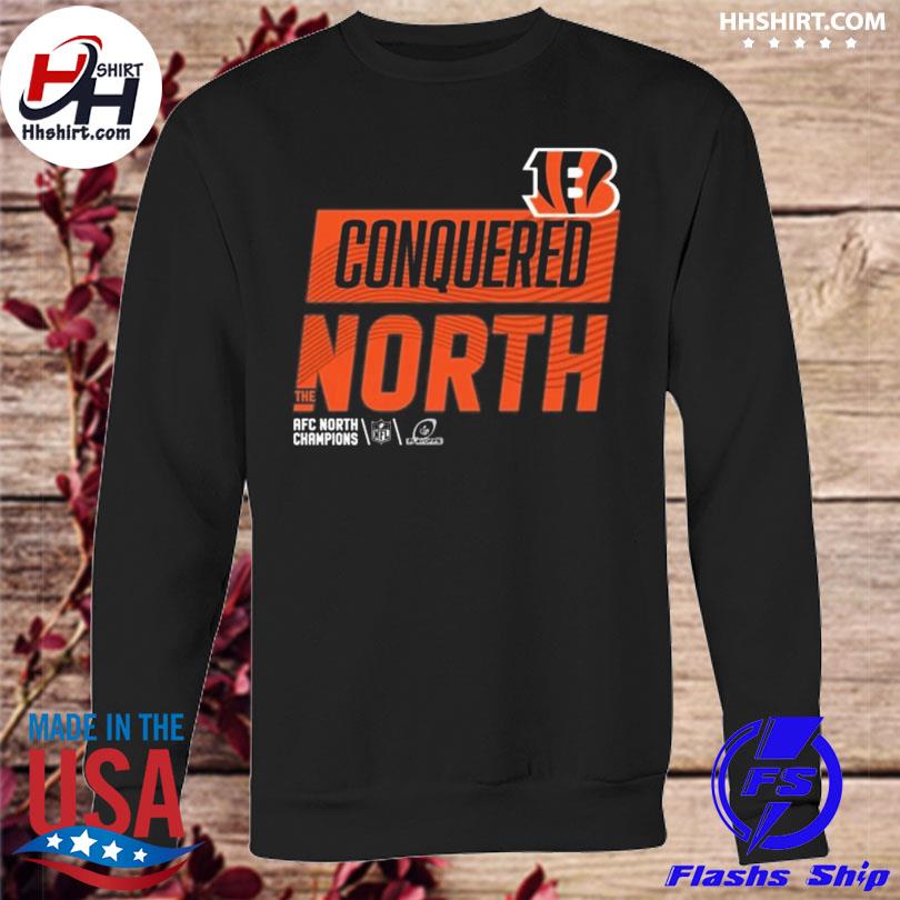 Cincinnati Bengals conquered north logo shirt, hoodie, sweater, long sleeve  and tank top