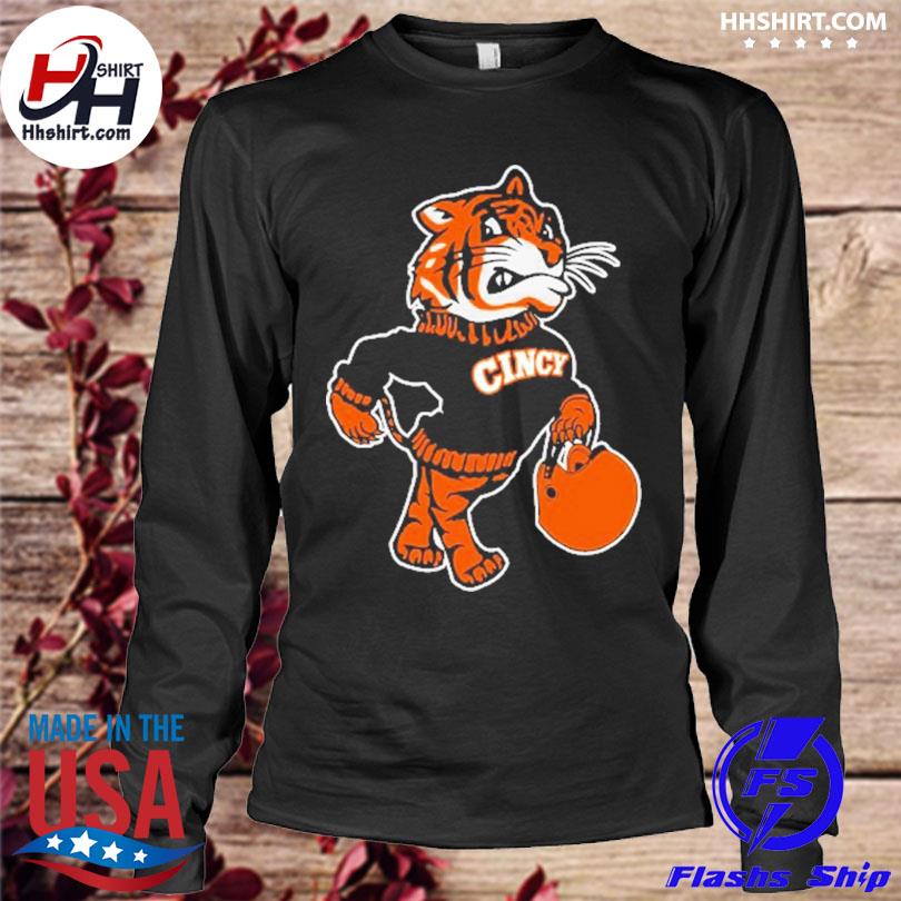 Cincinnati Bengals mascot It's skyline time retro shirt, hoodie, sweater,  long sleeve and tank top