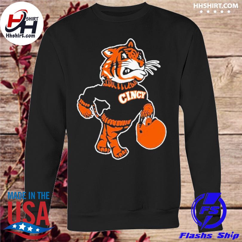 darklordpug Cincinnati Reimagined Fighting Mascot Crewneck Sweatshirt