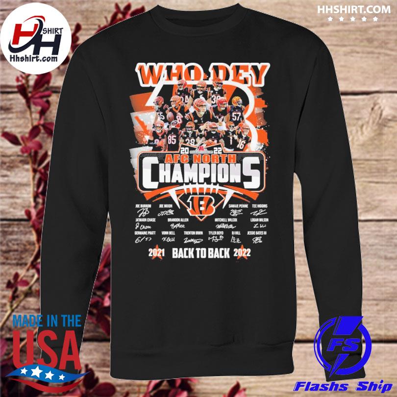 Cincinnati Bengals AFC North back 2 back champions 2021 2022 shirt