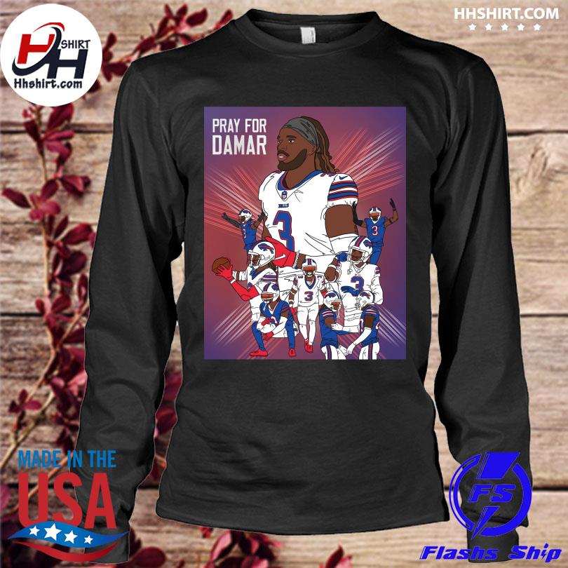 Damar Hamlin pray for damar shirt, hoodie, sweater, long sleeve and tank top