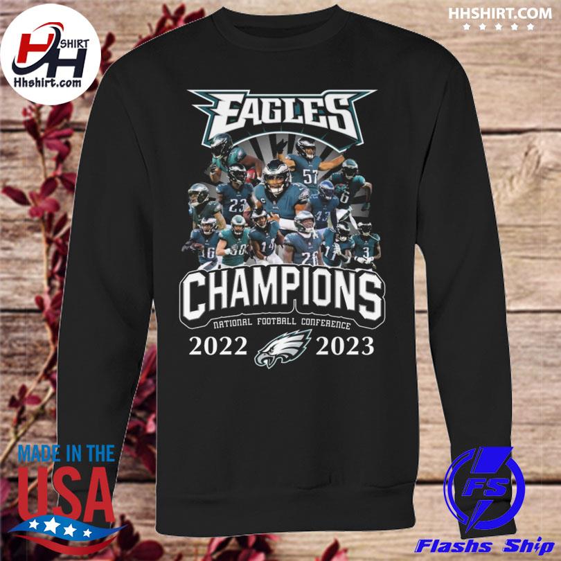 Funny philadelphia eagles champions national football conference 2022 2023  shirt, hoodie, sweater, long sleeve and tank top