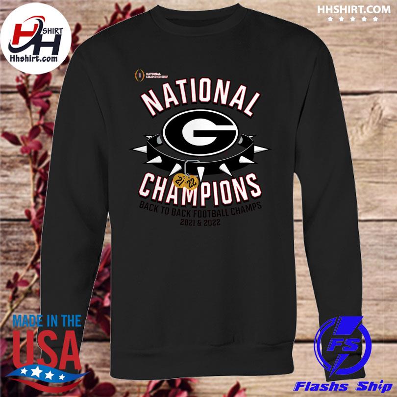 FREE shipping Georgia Bulldogs Back to Back national champions 2021 2022  shirt, Unisex tee, hoodie, sweater, v-neck and tank top