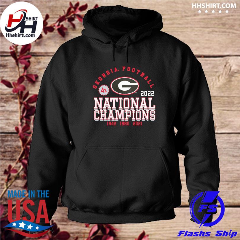 Georgia Bulldogs Four-Time College Football National Champions shirt,  hoodie, sweater, long sleeve and tank top