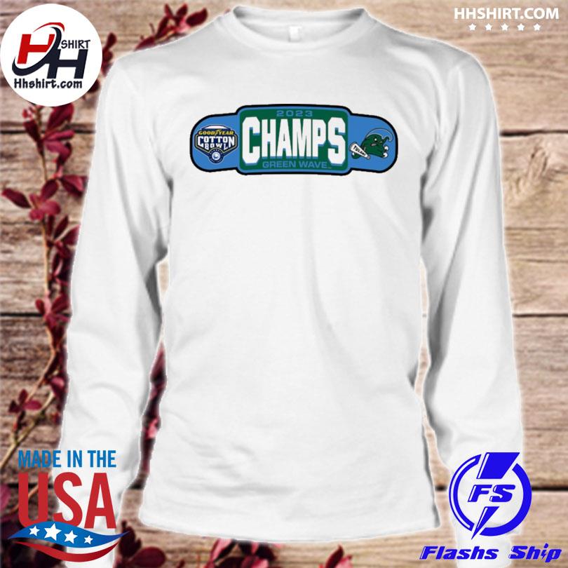 Goodyear cotton bowl champions 2023 green wave shirt, hoodie ...