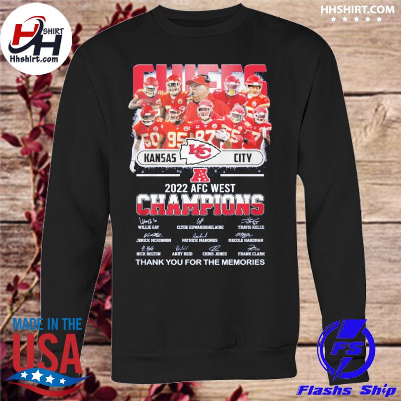 Kansas City Chiefs 2022 AFC West Championship Signature Unisex T-Shirt -  REVER LAVIE