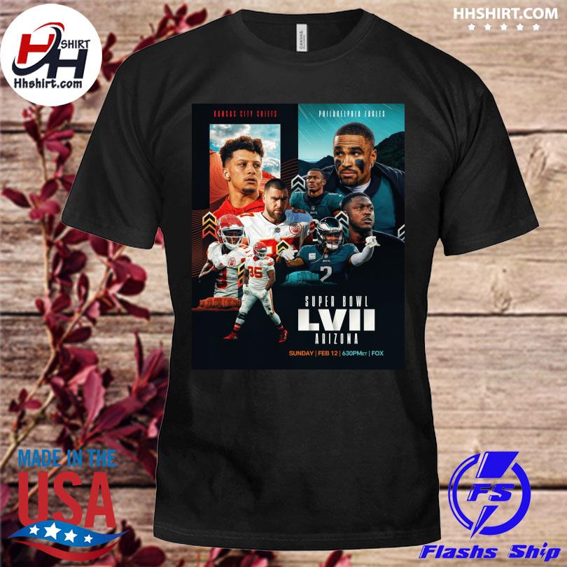 Super Bowl LVII T-Shirt Philadelphia Eagles Vs Kansas City Chiefs