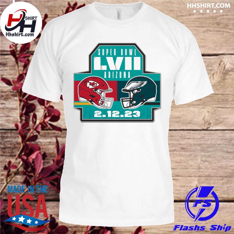 Kansas city Chiefs vs. philadelphia eagles wincraft super bowl lvii shirt