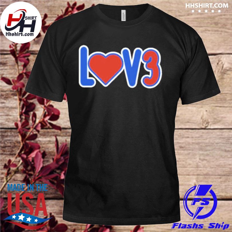 Damar Hamlin Love for 3 T-Shirt and Hoodie - Buffalo Bills (100% DONATED)