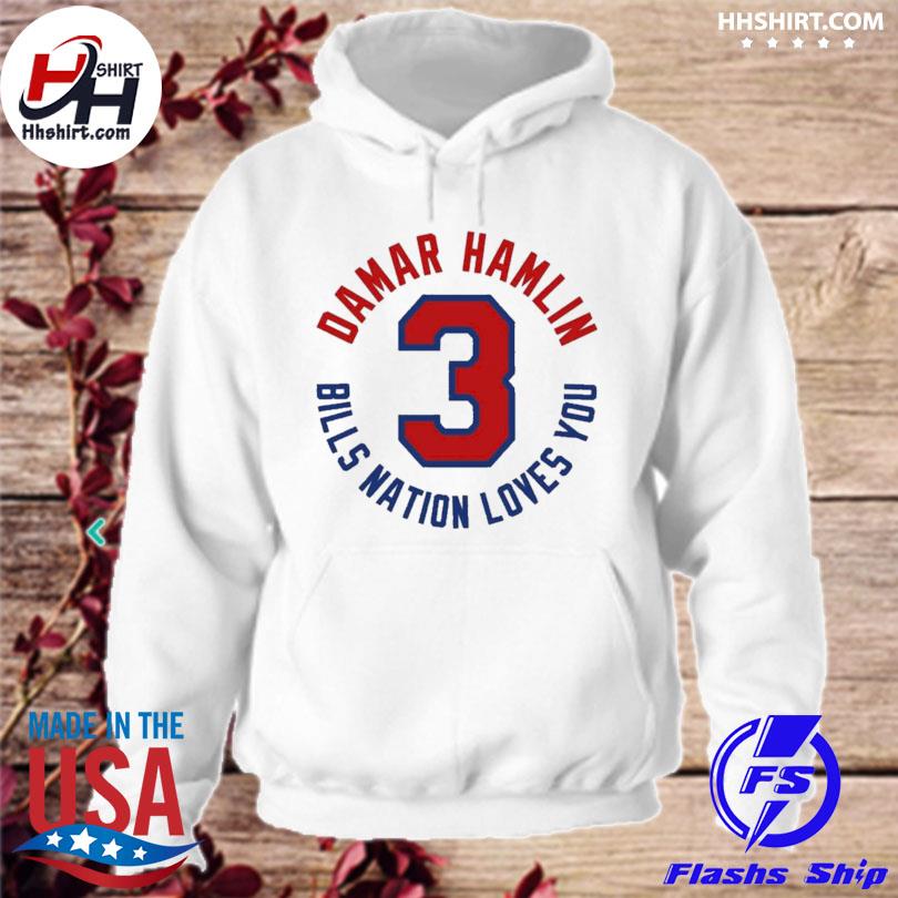 Love for 3 Damar Hamlin shirt, hoodie, sweater, long sleeve and