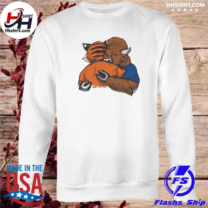 Billy Buffalo Mascot Hug Cincinnati Bengals Shirt