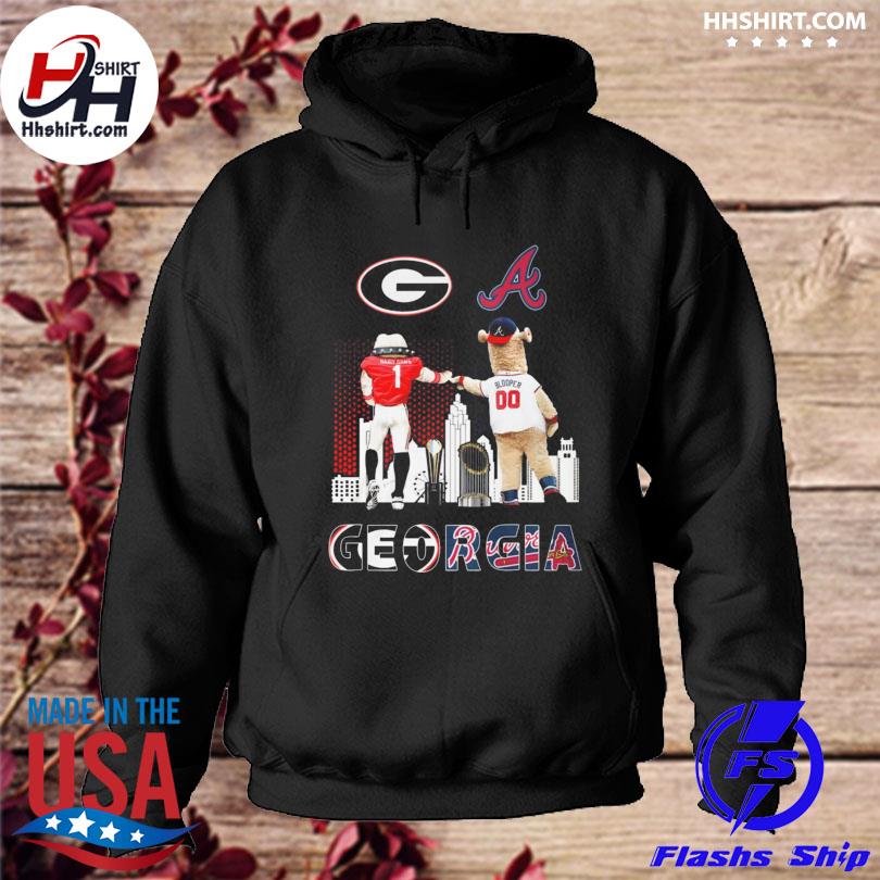 Hairy Dawg and Blooper Georgia Bulldogs and Atlanta Braves mascot shirt,  hoodie, sweater, long sleeve and tank top