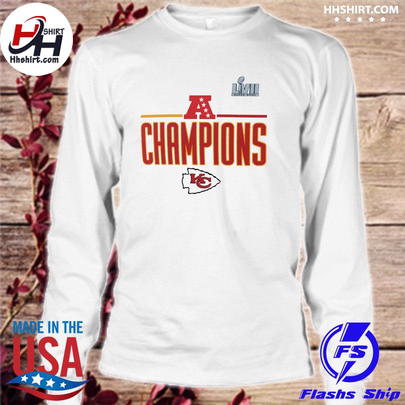 Men's Nike White Kansas City Chiefs 2022 AFC Champions Roster T-Shirt Size: Large