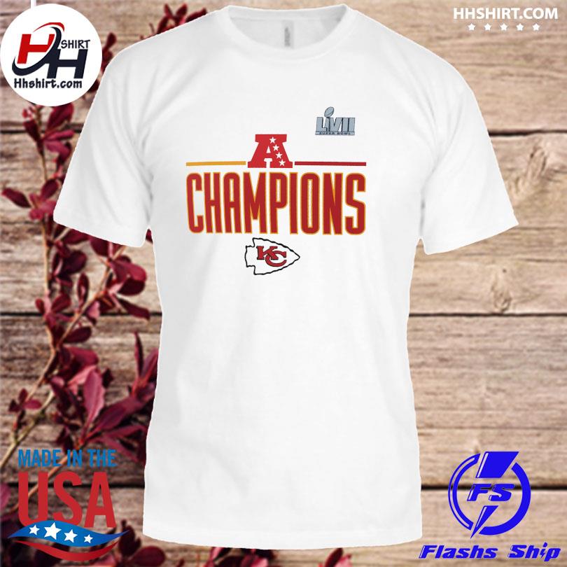 Men's Nike White Kansas City Chiefs 2022 AFC Champions Roster T-Shirt Size: Large