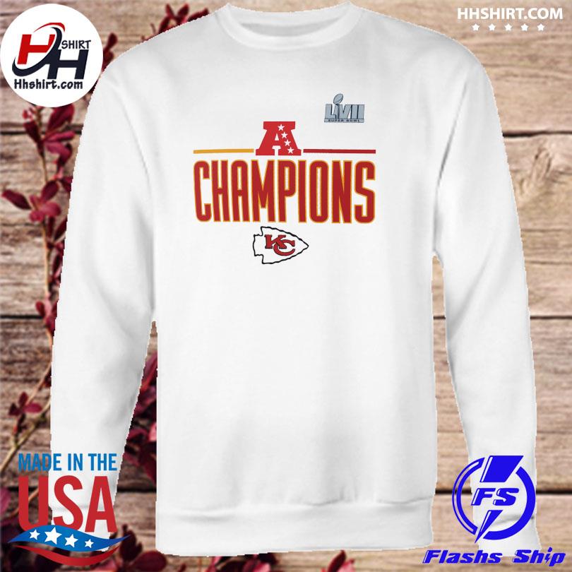 Men's Nike White Kansas City Chiefs 2022 AFC Champions Roster T-Shirt Size: Large