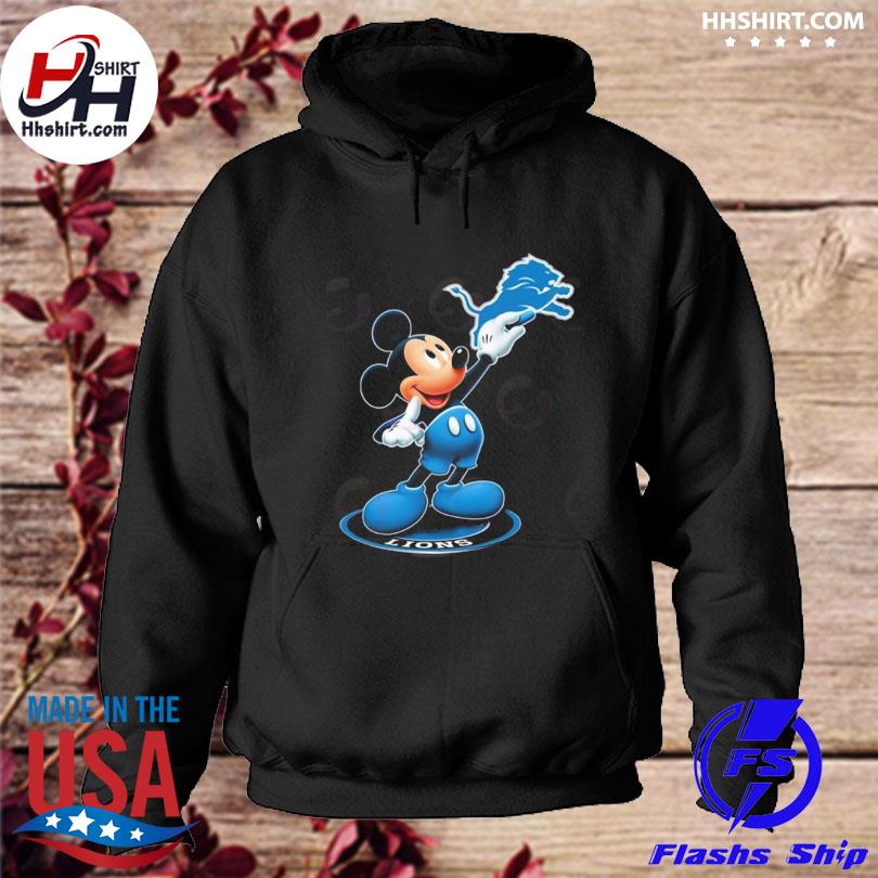 Official Mickey Mouse Nfl detroit lions logo 2023 shirt, hoodie, sweater,  long sleeve and tank top