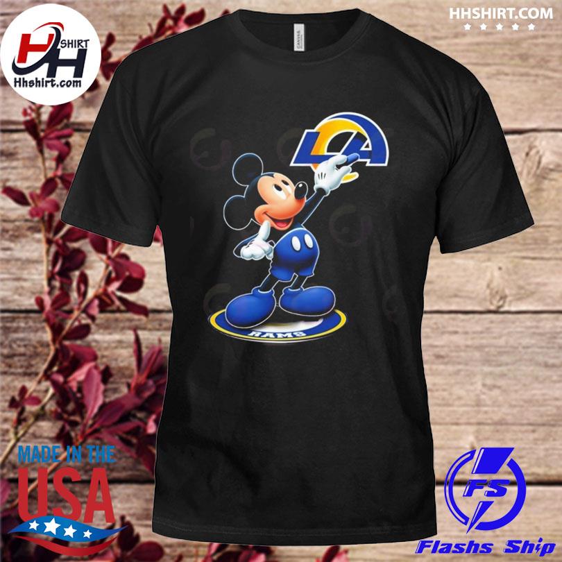 Disney Mickey Mouse Los Angeles Rams Shirt, hoodie, sweater, long