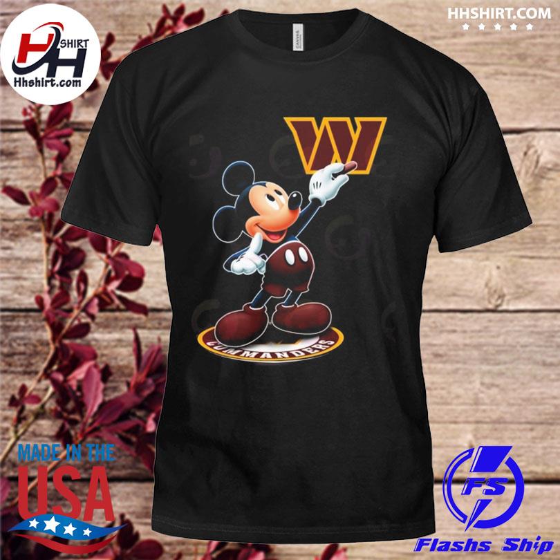 Mickey Mouse NFL Washington commanders logo 2023 shirt, hoodie, longsleeve  tee, sweater