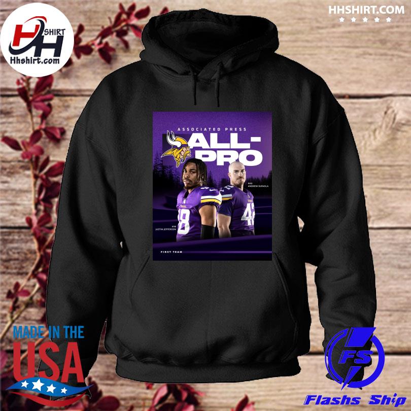 Minnesota vikings justin Jefferson andrew depaola associated press all pro  shirt, hoodie, sweater, long sleeve and tank top