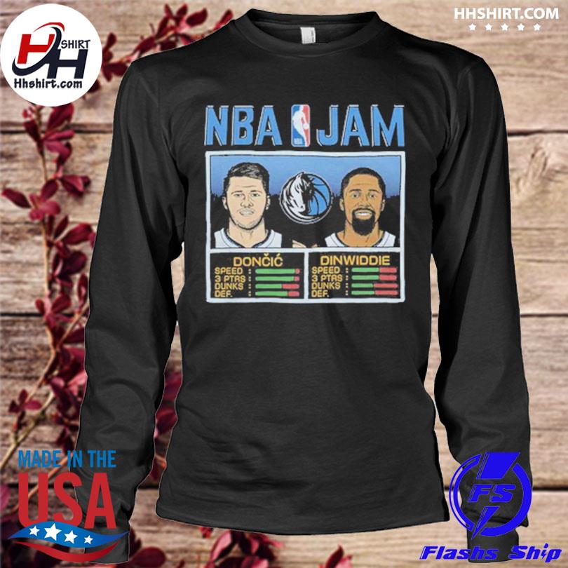 NBA Jam Dallas Mavericks Doncic And Dinwiddie Shirt, hoodie, sweater, long  sleeve and tank top