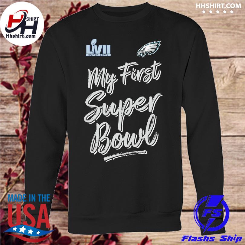 Philadelphia eagles super bowl lvii custom name & number shirt, hoodie,  sweater, long sleeve and tank top