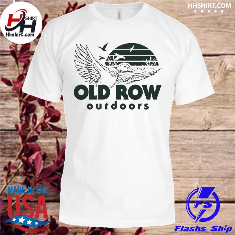 Old row outdoors duck hunt badge shirt