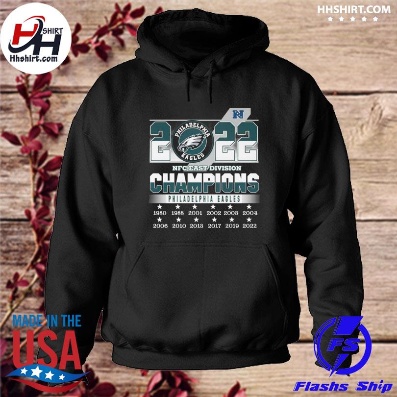 Official Philadelphia eagles 2022 nfc east division champions 1980 2022  shirt, hoodie, sweater, long sleeve and tank top