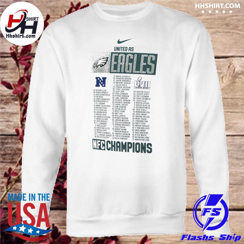 Philadelphia Eagles Nike 2023 NFC Champions T-Shirt, hoodie