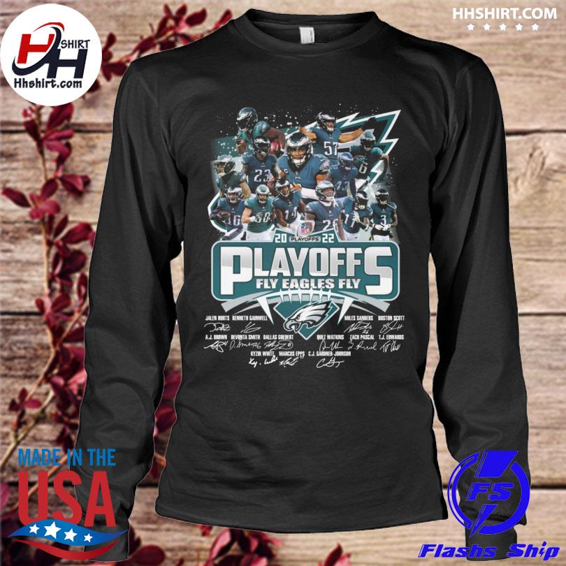 Philadelphia Eagles 2022 Playoffs Fly Eagles Fly Signatures shirt