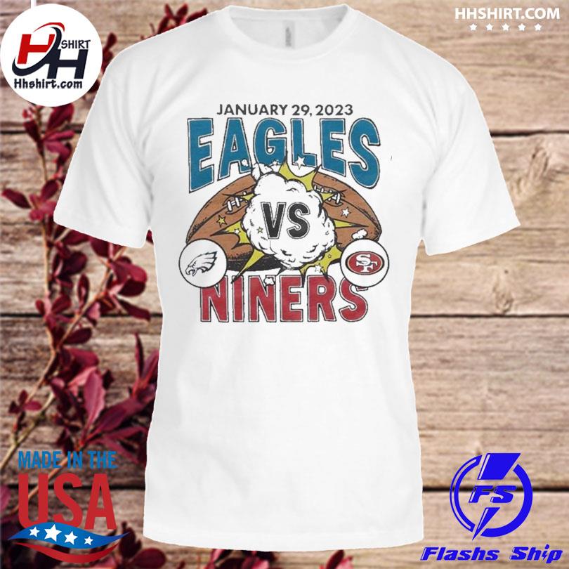 Buy January 29 2023 Eagles Vs Niners Shirt For Free Shipping