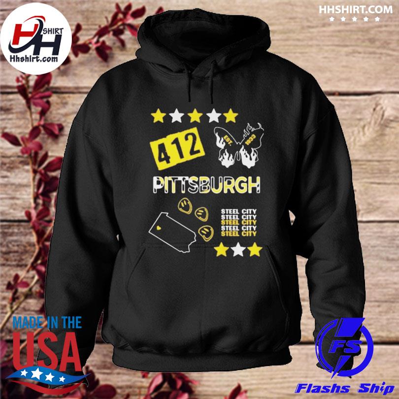 412 est 1933 Pittsburgh Steelers city shirt, hoodie, sweater, long sleeve  and tank top