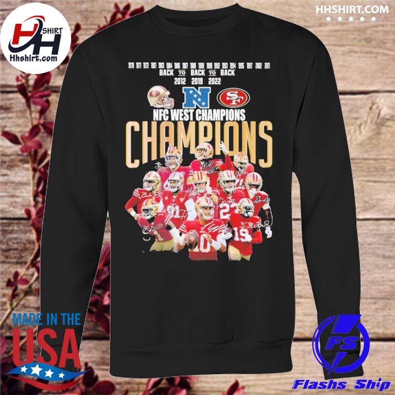 San Francisco 49er Back To Back NFC Champions 2023 Shirt, hoodie