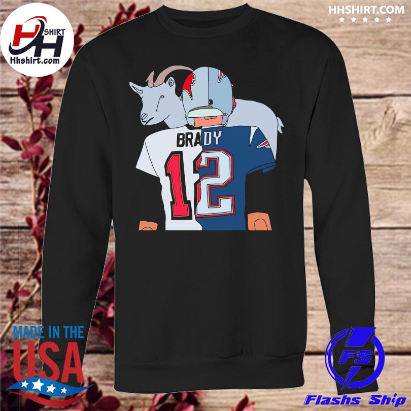 Tom Brady goat split Patriots buccaneers 2023 shirt, hoodie