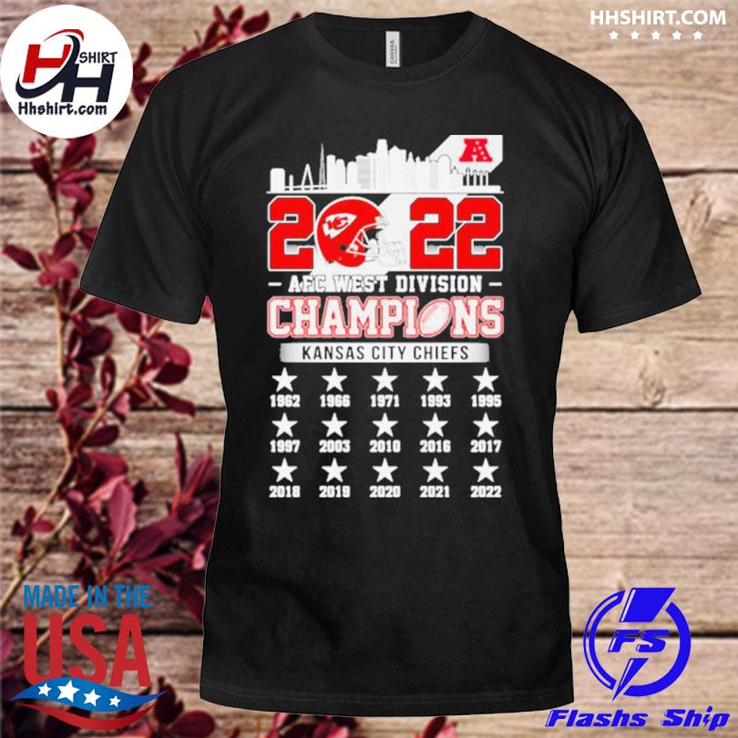 2022 AFC West Division Champions Kansas City Chiefs 1962-2022 Shirt,  hoodie, sweater, long sleeve and tank top